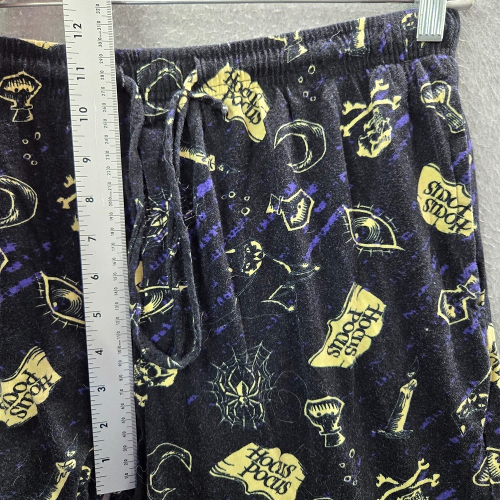 Disney Hocus Pocus Men Sleepwear Large Black Pajama Pants Allover Print Spooky - Picture 5 of 8